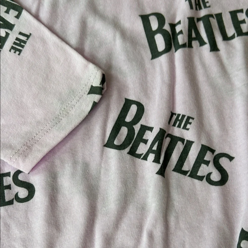 The Beatles Kids Pink Long Sleeve Tee